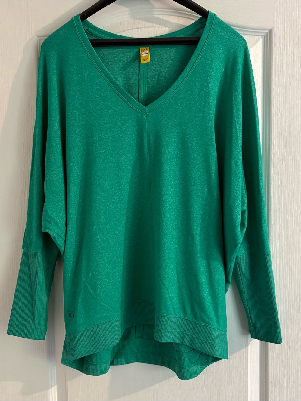 Lole Women's Mint Green V-Neck Long Sleeve Top